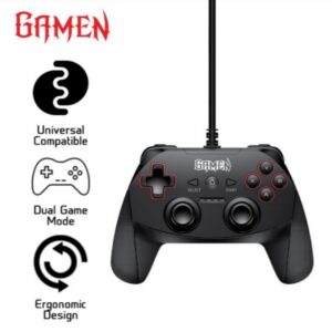 GAMEN GP100 Universal Wired Gaming Controller Gamepad Dual Vibration