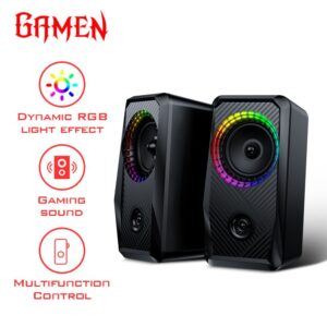 Speaker GAMEN GS5 Laptop/PC/Gaming Soundbar Super Bass Portable RGB